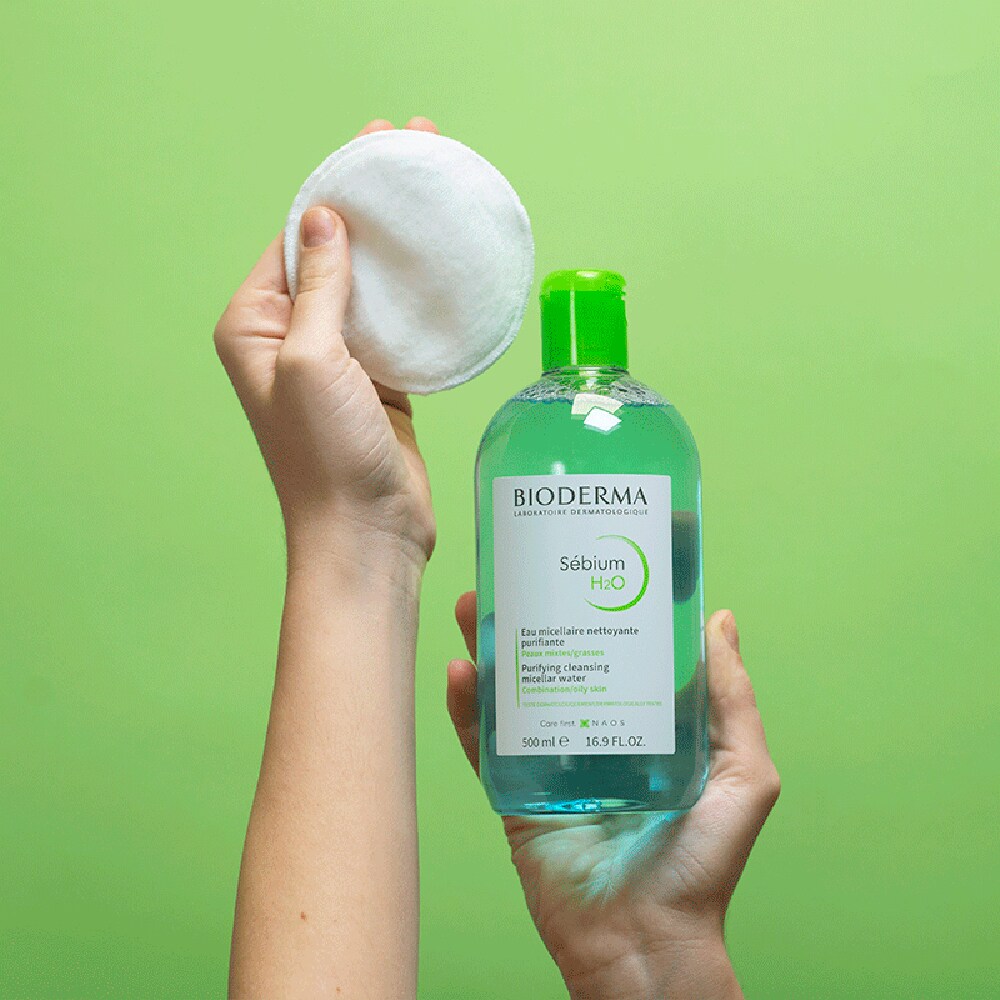 Apa micelara pentru ten mixt si gras BIODERMA Sebium H2O, 500ml