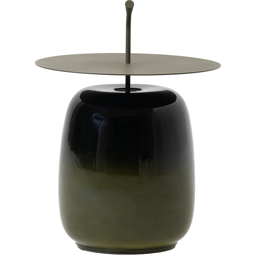 Masa terasa LIVINTWIST Pendant, aluminiu, 45 x 65 cm, verde
