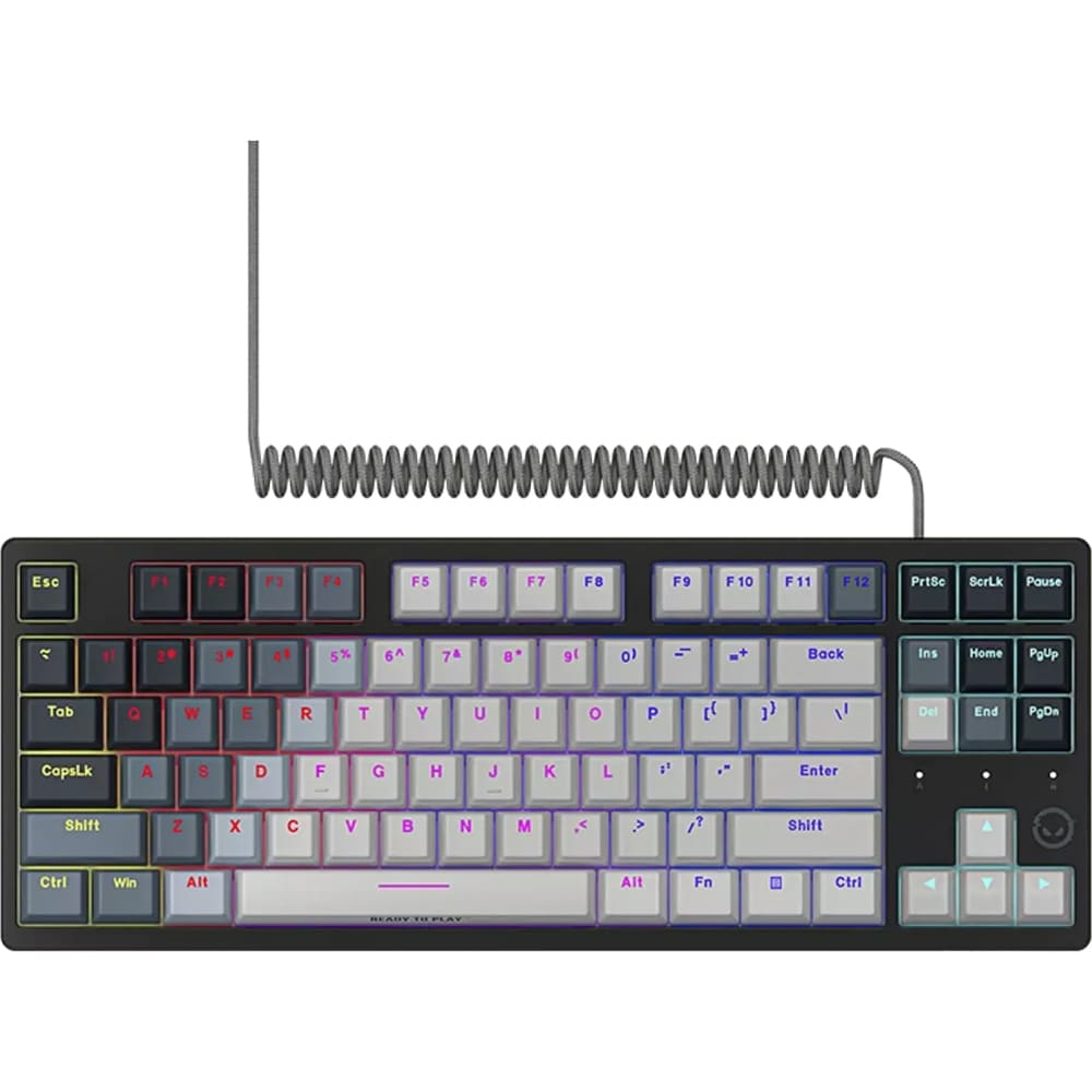 Tastatura Gaming mecanica LORGAR Azar 514 TKL, USB, Layout US, alb