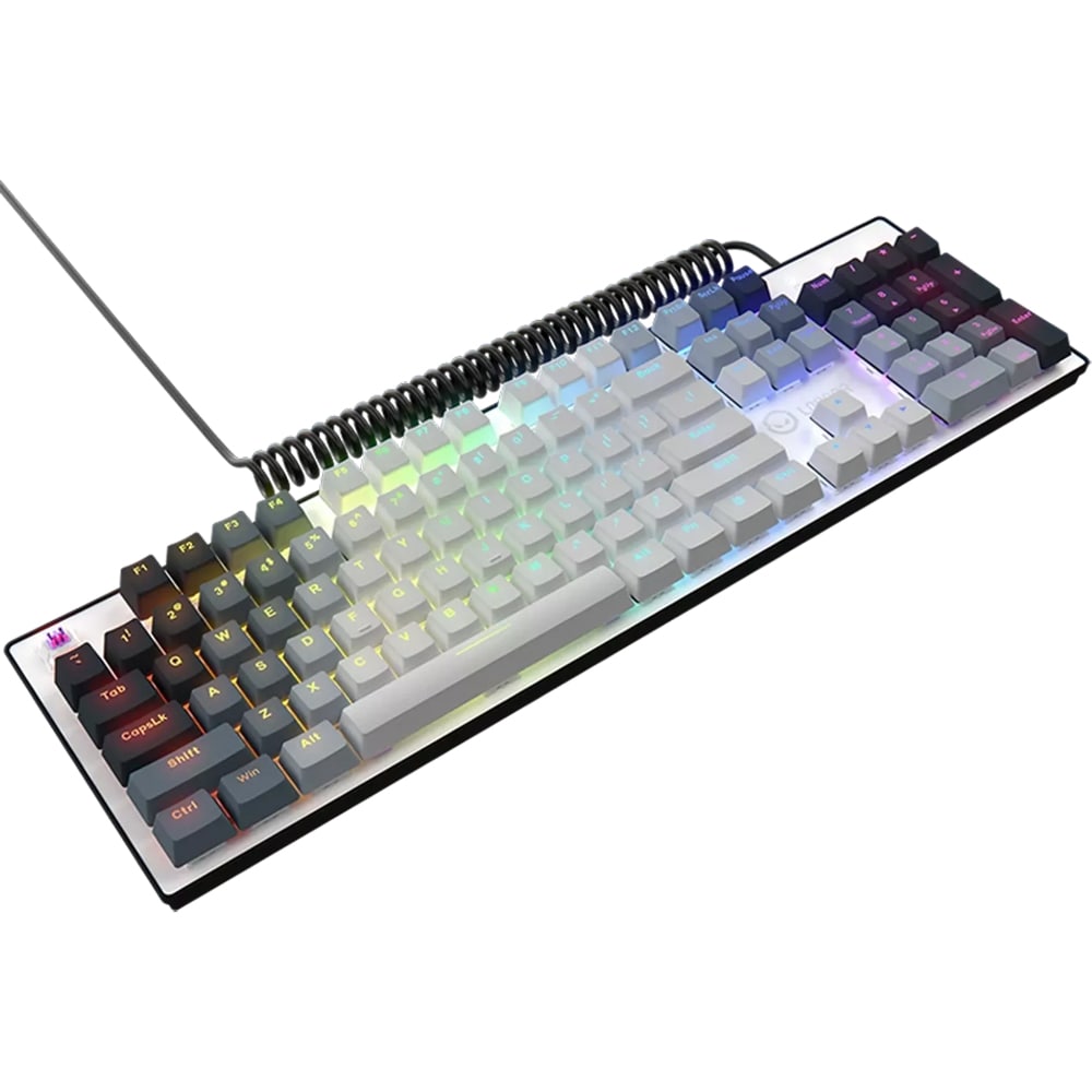 Tastatura Gaming mecanica LORGAR Azar 514, USB, Layout US, alb