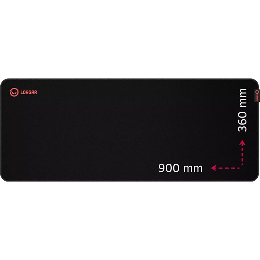 Mouse Pad Gaming LORGAR Main 329, negru-rosu