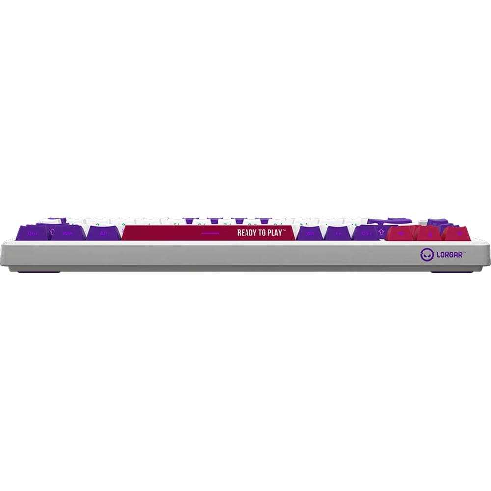 Tastatura Gaming Wireless mecanica LORGAR KBP7075W, USB, Layout US, alb