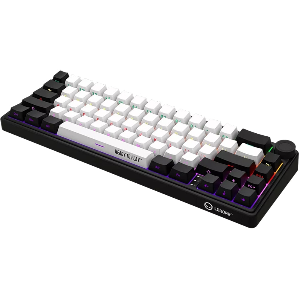 Tastatura Gaming Wireless mecanica LORGAR KBP70MW, USB, Layout US, negru