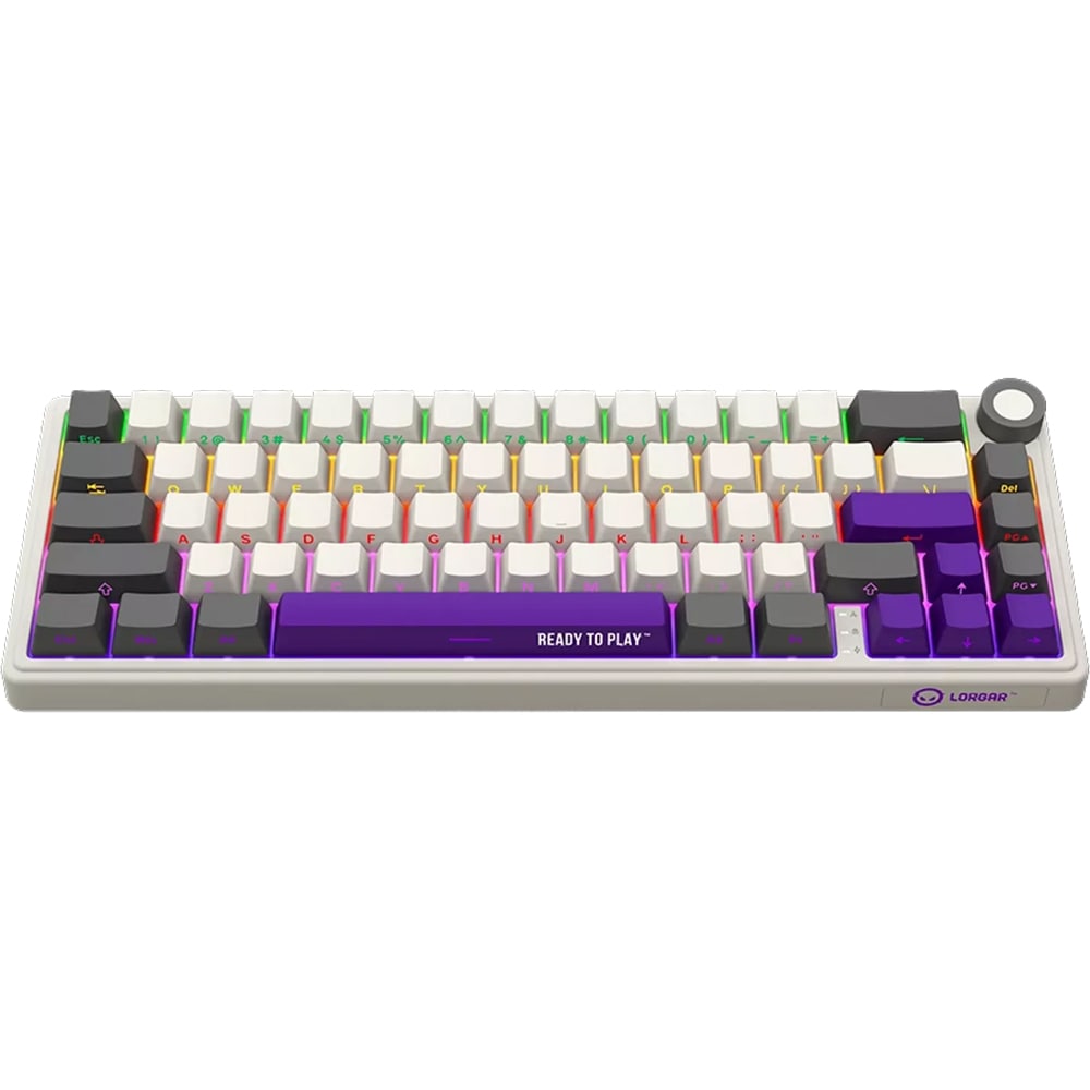 Tastatura Gaming Wireless mecanica LORGAR KBP70MW, USB, Layout US, bej