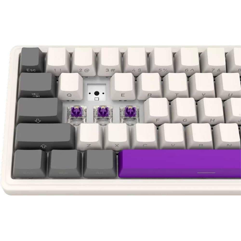 Tastatura Gaming Wireless mecanica LORGAR KBP70MW, USB, Layout US, bej
