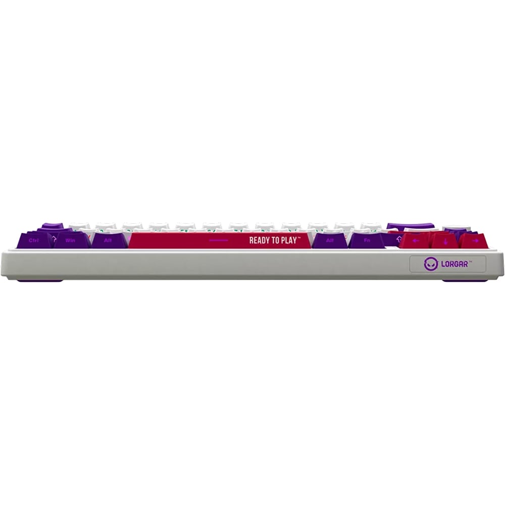 Tastatura Gaming Wireless mecanica LORGAR KBP70MW, USB, Layout US, alb