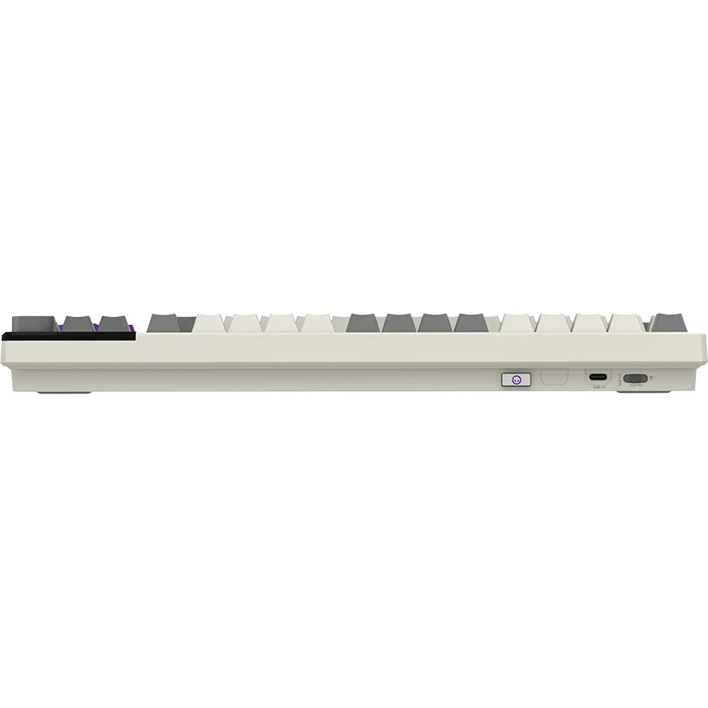 Tastatura Gaming Wireless mecanica LORGAR KBP70TKLW, Bluetooth, USB, Layout US, bej