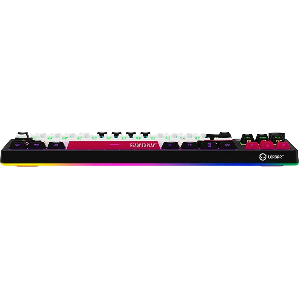 Tastatura Gaming Wireless mecanica LORGAR KBP70TKLW, Bluetooth, USB, Layout US, negru