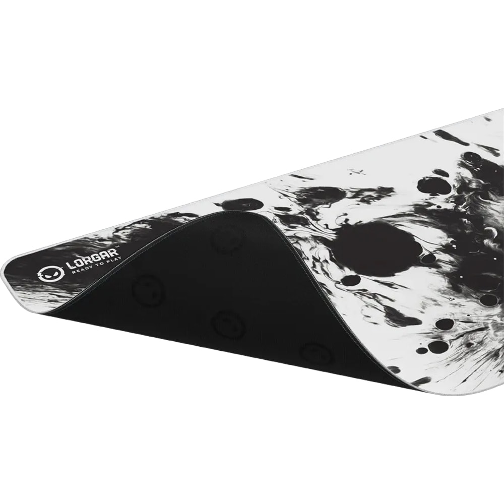 Mouse Pad Gaming LORGAR Advanced MPA14XL, alb-negru