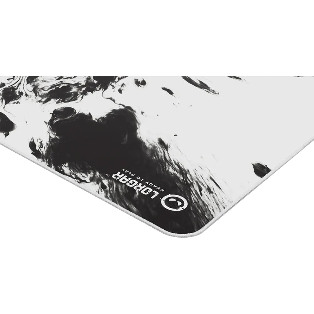Mouse Pad Gaming LORGAR Advanced MPA14XL, alb-negru