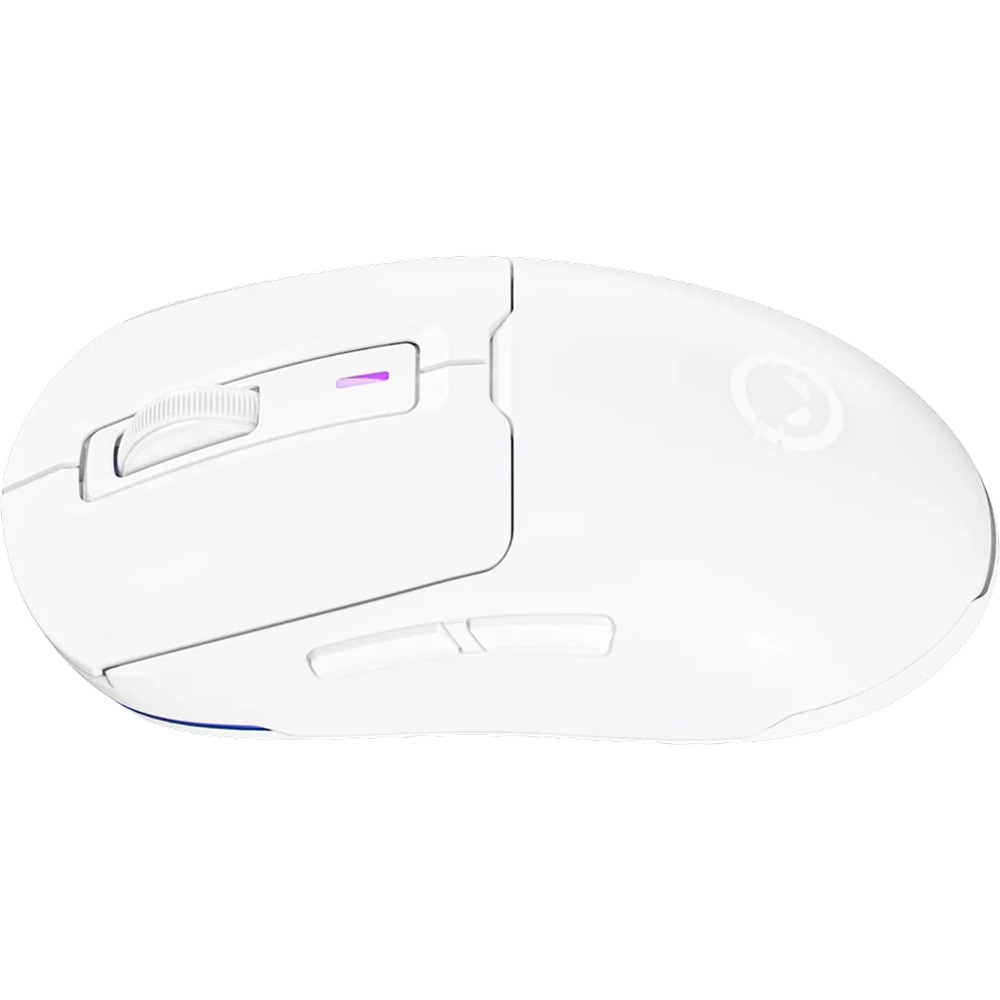 Mouse Gaming Wireless LORGAR MSA10W, 12000 dpi, alb