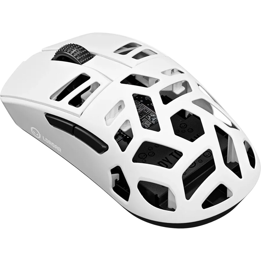 Mouse Gaming Wireless LORGAR MSE90W, 26000 dpi, alb