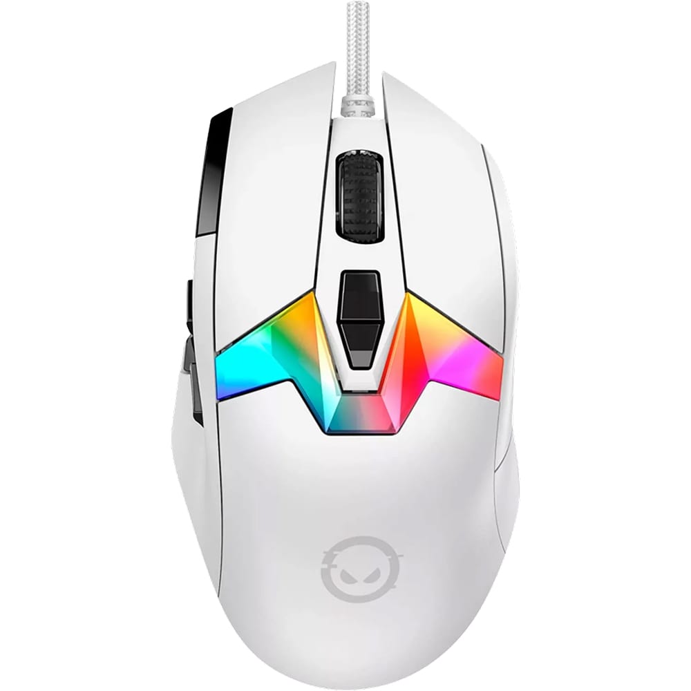 Mouse Gaming LORGAR MSP80, 26000 dpi, alb