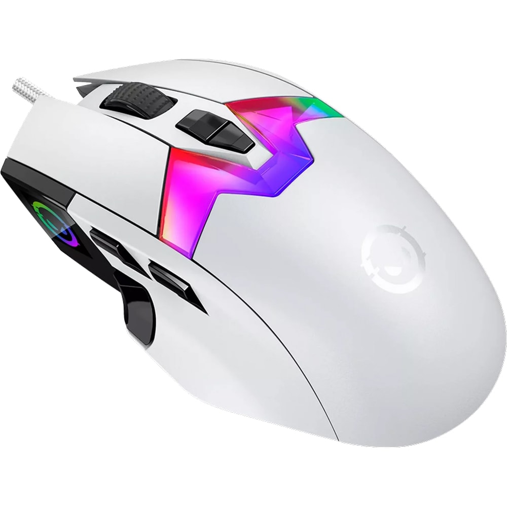 Mouse Gaming LORGAR MSP80, 26000 dpi, alb