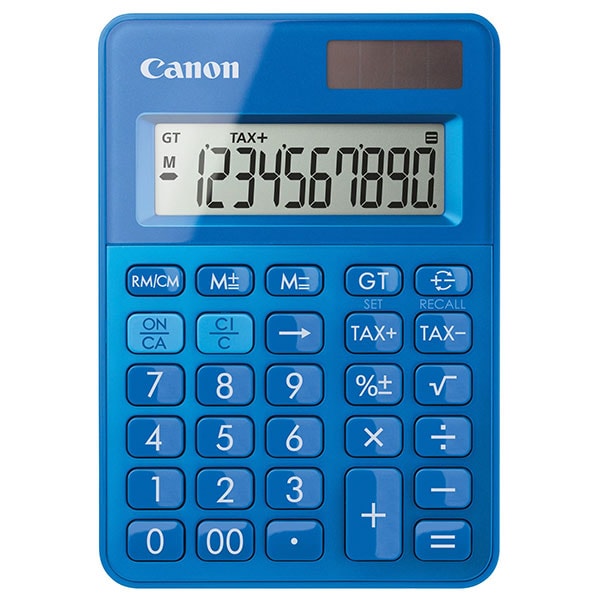 Calculator de birou CANON LS-100K, 10 cifre, albastru