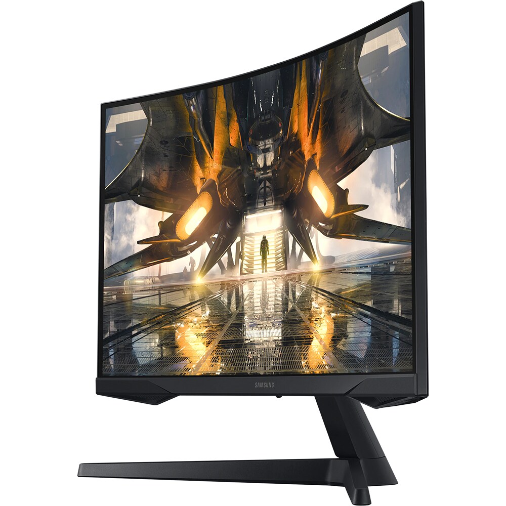 Monitor Gaming curbat LED VA SAMSUNG Odyssey G55A LS27AG550EUXXU, 27", WQHD, 165Hz, AMD FreeSync Premium, HDR10, negru