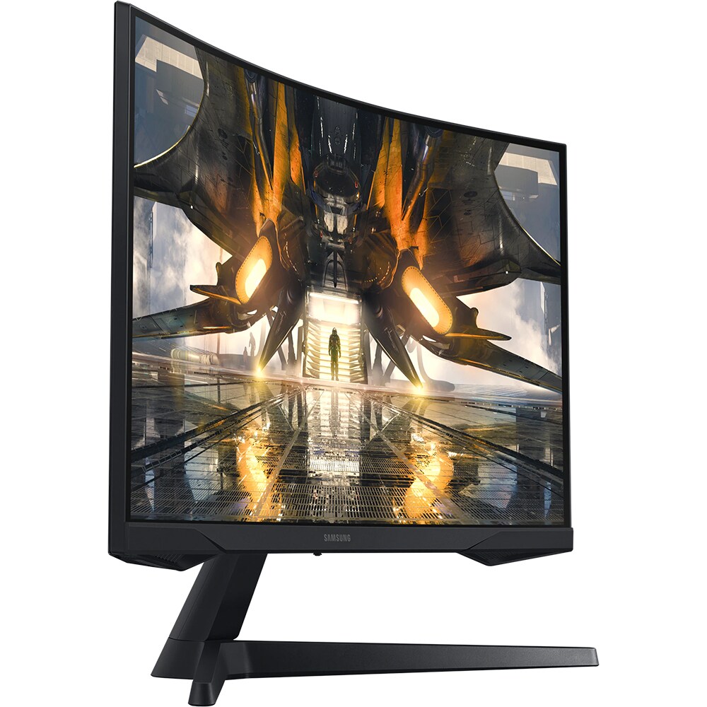Monitor Gaming curbat LED VA SAMSUNG Odyssey G55A LS27AG550EUXXU, 27", WQHD, 165Hz, AMD FreeSync Premium, HDR10, negru