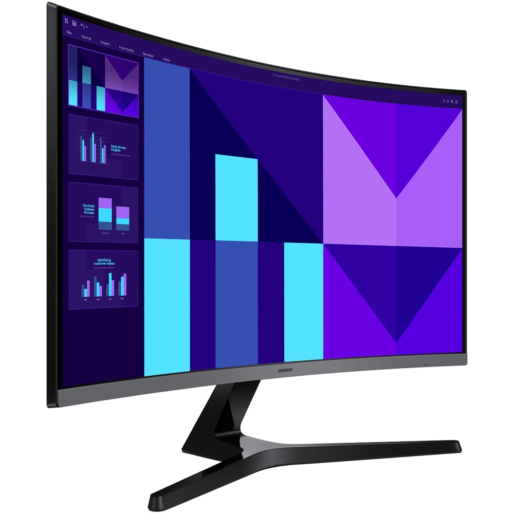 Monitor Gaming curbat LED VA SAMSUNG Essential S3 S39GD LS27D392GAUXEN, 27", Full HD, 100Hz, negru