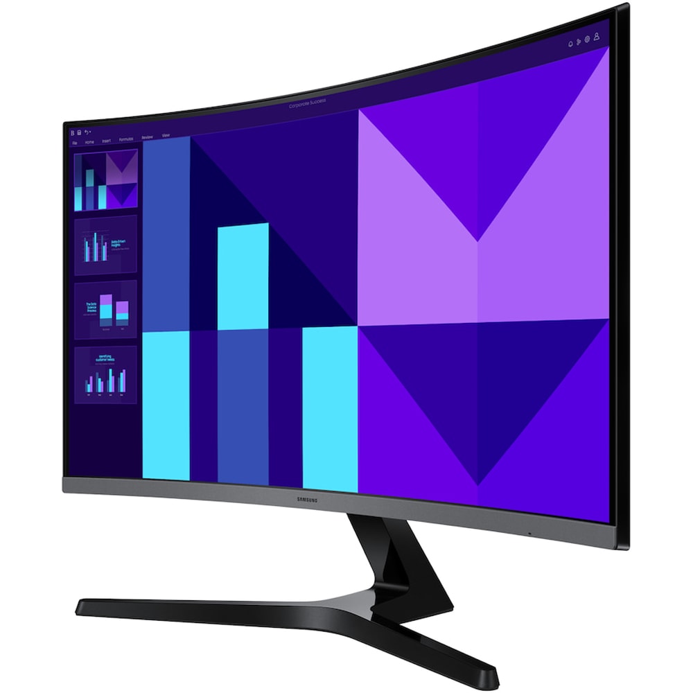 Monitor Gaming curbat LED VA SAMSUNG Essential S3 S39GD LS27D392GAUXEN, 27", Full HD, 100Hz, negru