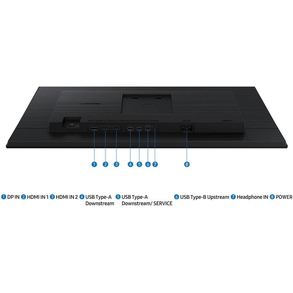 Monitor LED IPS SAMSUNG Essential S4 S40GD LS27D406GAUXEN, 27", Full HD, 100Hz, boxe, pivot, negru