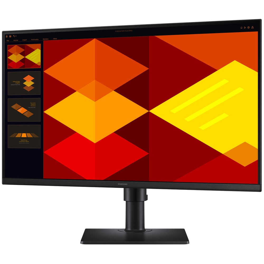 Monitor LED IPS SAMSUNG Essential S4 S40GD LS27D406GAUXEN, 27", Full HD, 100Hz, boxe, pivot, negru