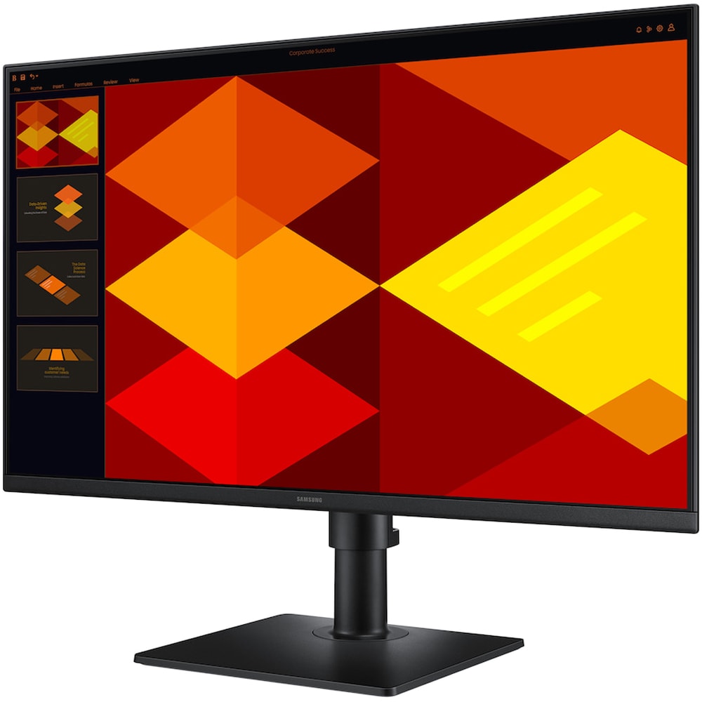 Monitor LED IPS SAMSUNG Essential S4 S40GD LS27D406GAUXEN, 27", Full HD, 100Hz, boxe, pivot, negru