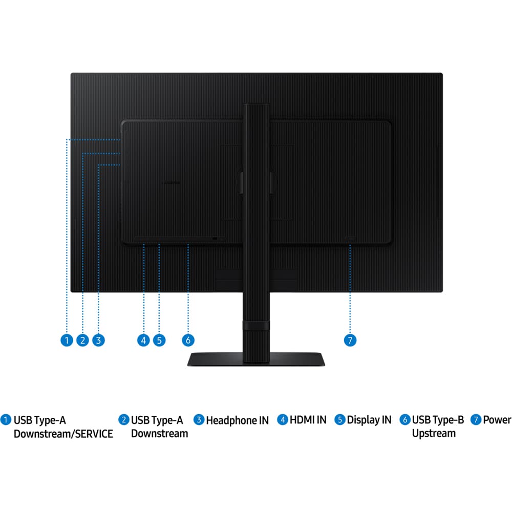 Monitor LED IPS SAMSUNG ViewFinity S6 Smart LS32D600EAUXEN, 32", QHD, 100Hz, negru