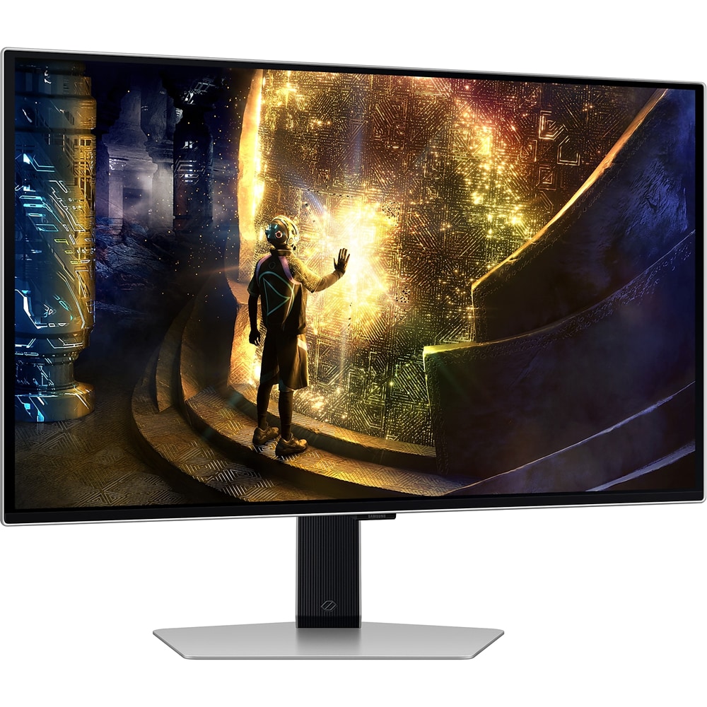 Monitor Gaming OLED SAMSUNG Odyssey G6 LS27DG610SUXEN, 27", QHD, 240Hz, AMD FreeSync Premium Pro, HDR10+, argintiu