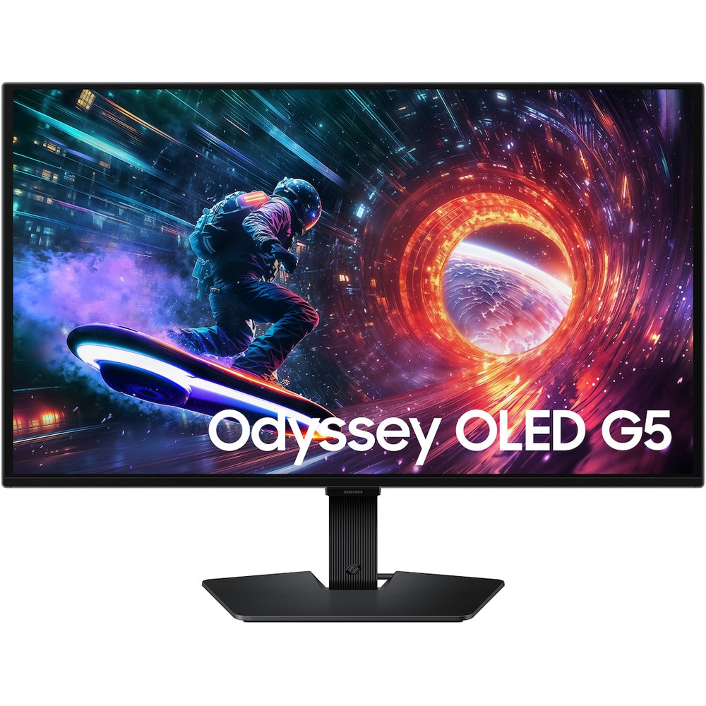 Monitor Gaming OLED SAMSUNG Odyssey G5 G50SF LS27FG500SUXEN, 27", QHD, 180Hz, AMD FreeSync, HDR10, negru