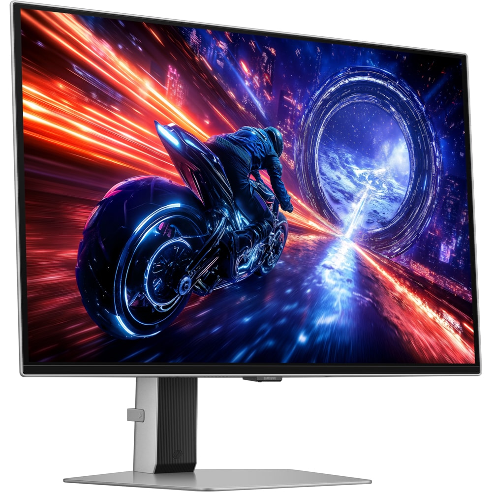 Monitor Gaming OLED SAMSUNG Odyssey G6 LS27FG602SUXEN, 27", QHD, 500Hz, AMD FreeSync Premium Pro, pivot , argintiu