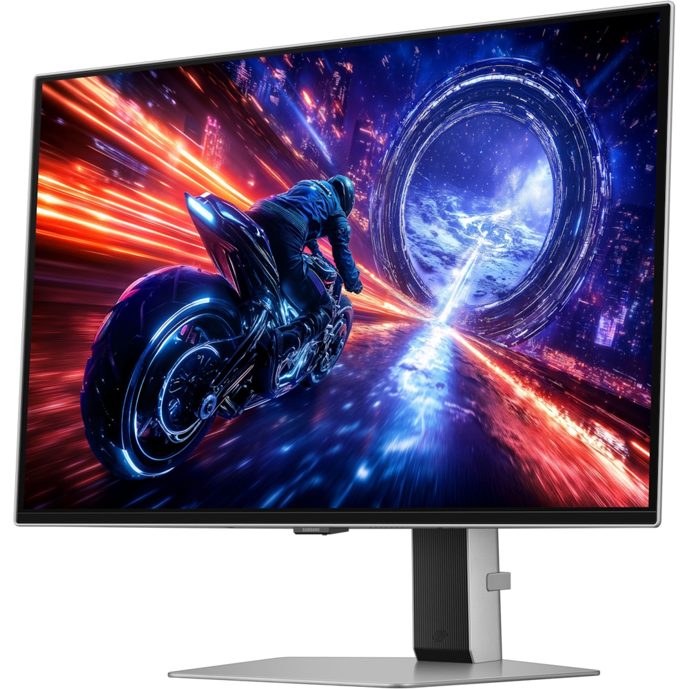 Monitor Gaming OLED SAMSUNG Odyssey G6 LS27FG602SUXEN, 27", QHD, 500Hz, AMD FreeSync Premium Pro, pivot , argintiu