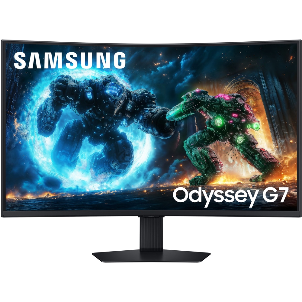 Monitor Gaming curbat LED VA SAMSUNG Odyssey G7 LS37FG750EUXEN, 37" 4K, 165Hz, AMD FreeSync Premium Pro, negru