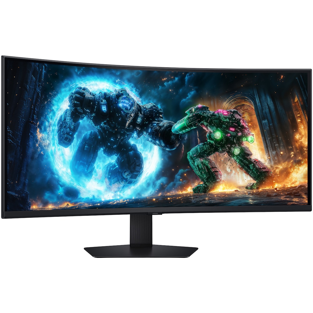 Monitor Gaming curbat LED VA SAMSUNG Odyssey G7 LS40FG750EUXEN, 40", WUHD, 180Hz, AMD FreeSync Premium Pro, negru