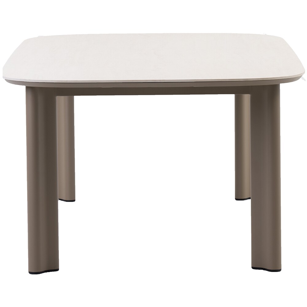 Masa terasa LIVINTWIST Scroll, aluminiu, 240 x 120 x 75 cm, taupe
