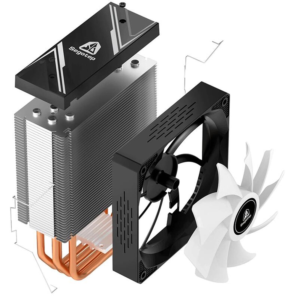Cooler procesor SEGOTEP LUMOS-G4, 120 mm, iluminare ARGB