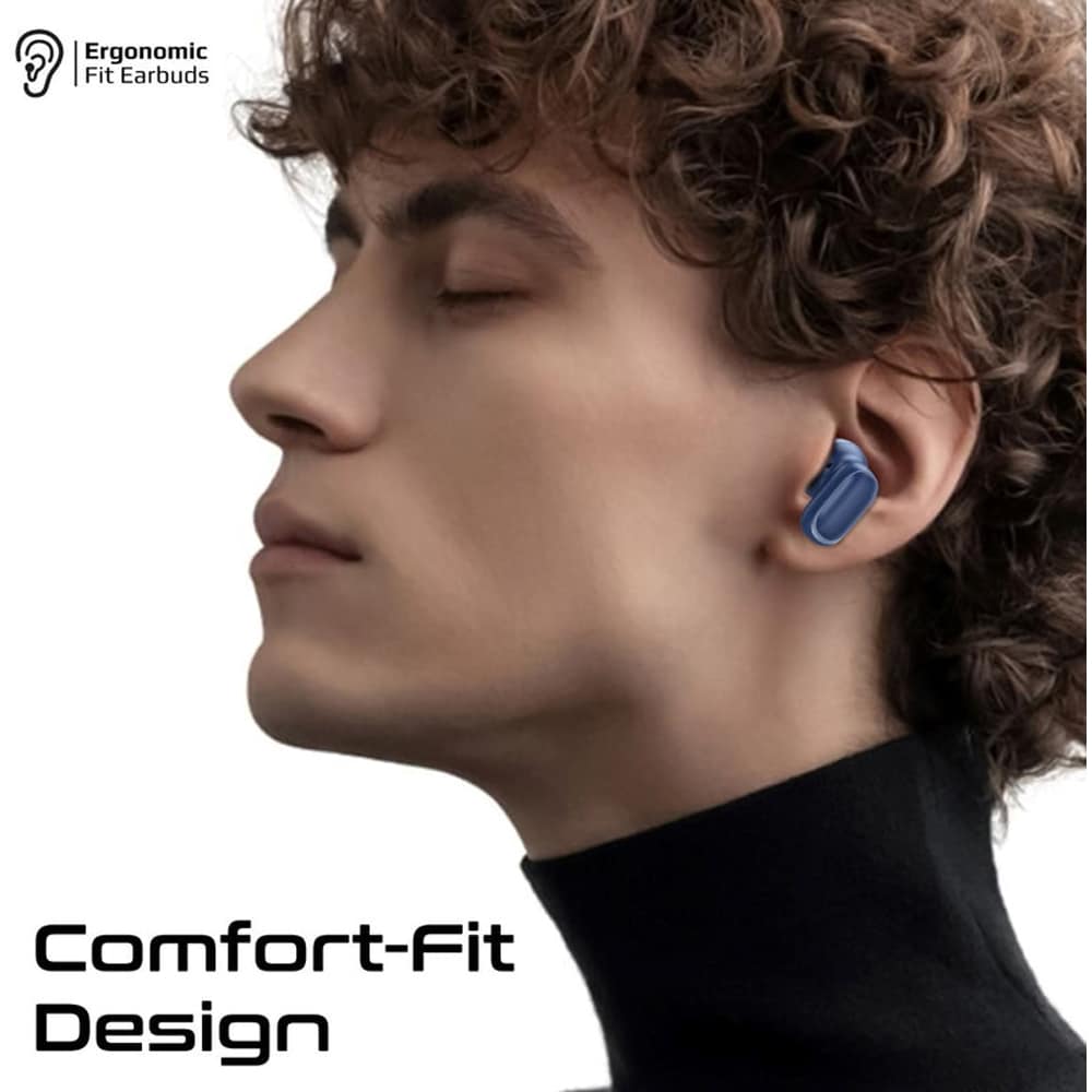 Casti PROMATE Lush Pro, True wireless, Bluetooth, In-ear, Microfon, albastru