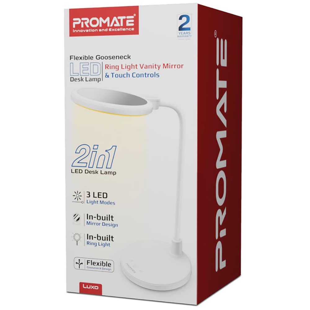 Lampa de birou LED PROMATE Luxo, 6W, 100lm, alb