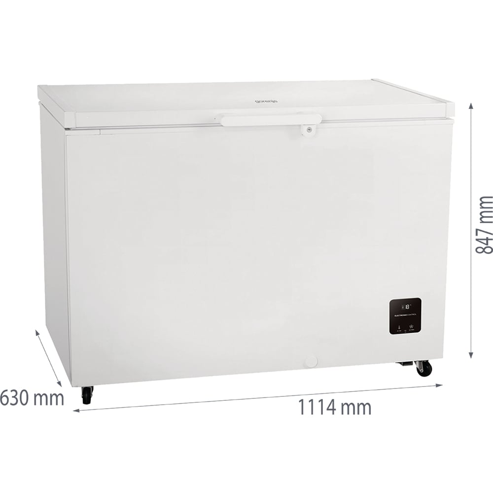 Lada frigorifica GORENJE FH30EAW, 297 l, H 85 cm, Clasa E, alb