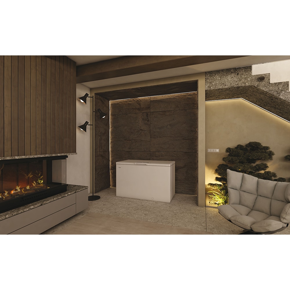 Lada frigorifica HAIER HCE420E, Low Frost, 418 l, H 89 cm, Clasa E, alb