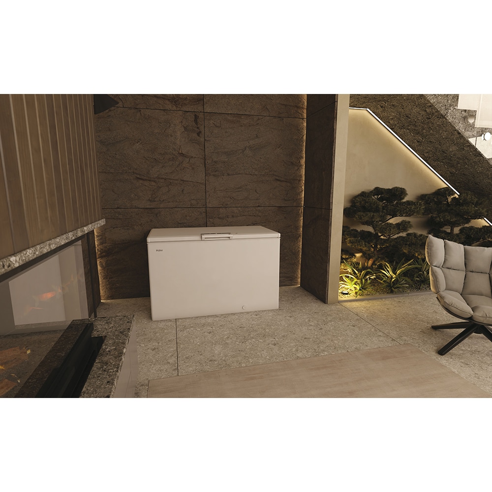 Lada frigorifica HAIER HCE420E, Low Frost, 418 l, H 89 cm, Clasa E, alb