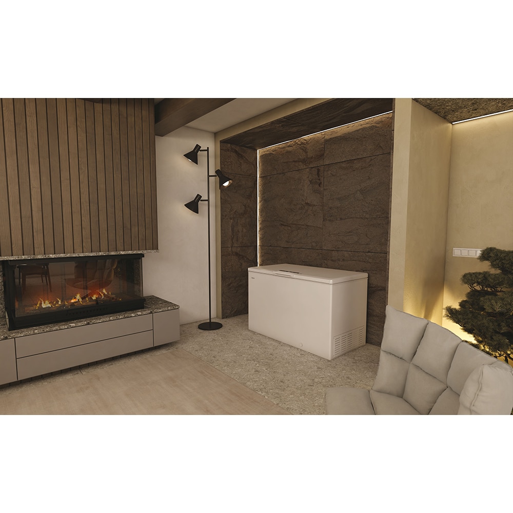 Lada frigorifica HAIER HCE420E, Low Frost, 418 l, H 89 cm, Clasa E, alb