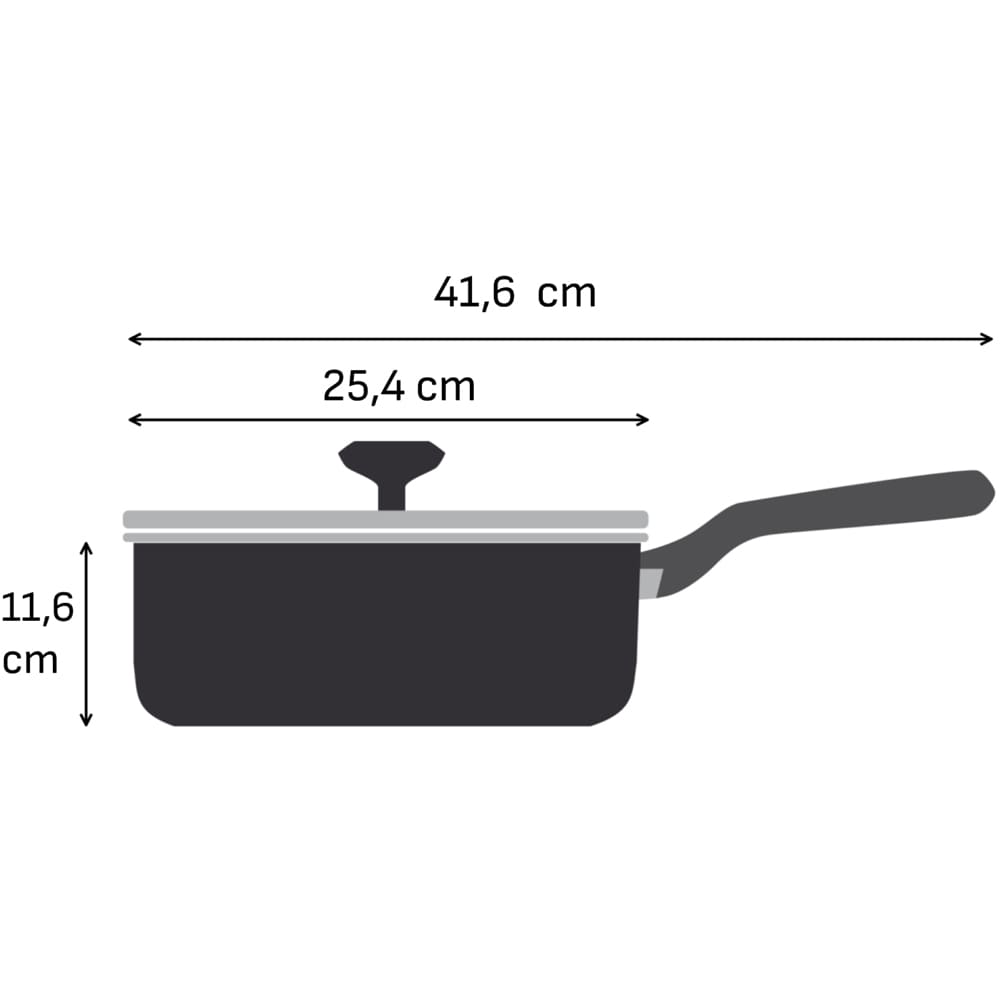 Cratita TEFAL Extra M0003243, 24cm, aluminiu, negru