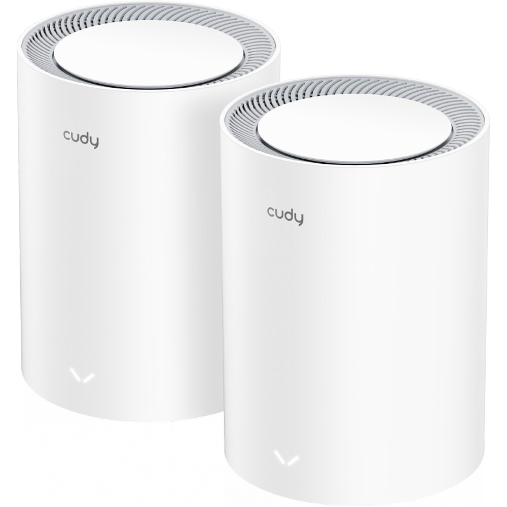 Sistem Wireless Mesh Gigabit CUDY M3600 BE3600, Wi-Fi 7, Dual-Band 688 + 2882 Mbps, 2 buc, alb