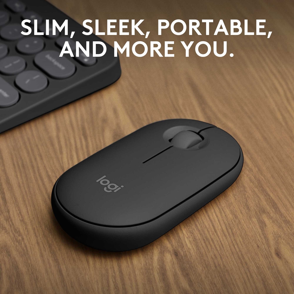 Mouse Bluetooth LOGITECH Pebble 2 M350S, 1000 dpi, negru