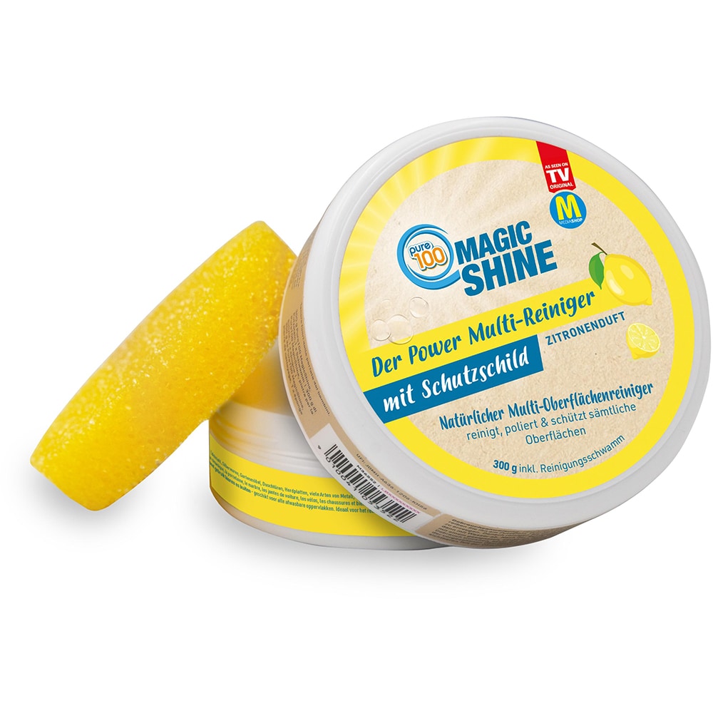 Detergent natural multisuprafete MEDIASHOP Pure100 MagicShine, 300g