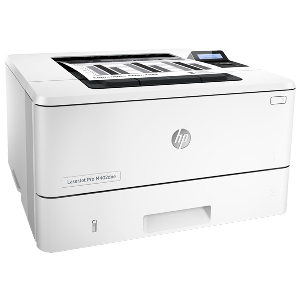 Imprimanta laser monocrom HP LaserJet Pro M402dne, A4, USB, Retea, alb