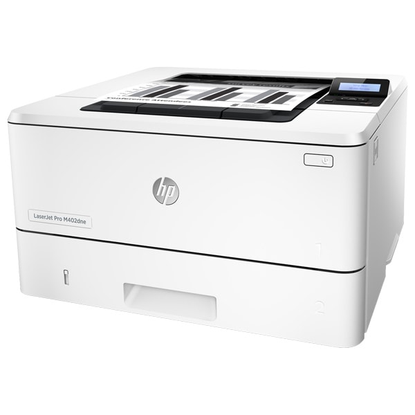 Imprimanta laser monocrom HP LaserJet Pro M402dne, A4, USB, Retea, alb