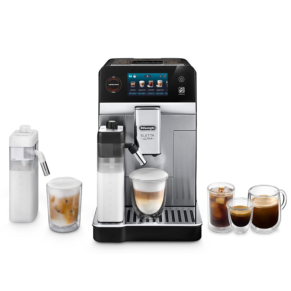Espressor automat DELONGHI Eletta Ultra ECAM470.85.MB, 1.8l, 1450W, 19 bar, argintiu-negru