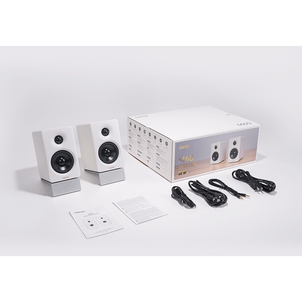 Boxe EDIFIER M60-W, 2.0, 66W, Bluetooth, alb