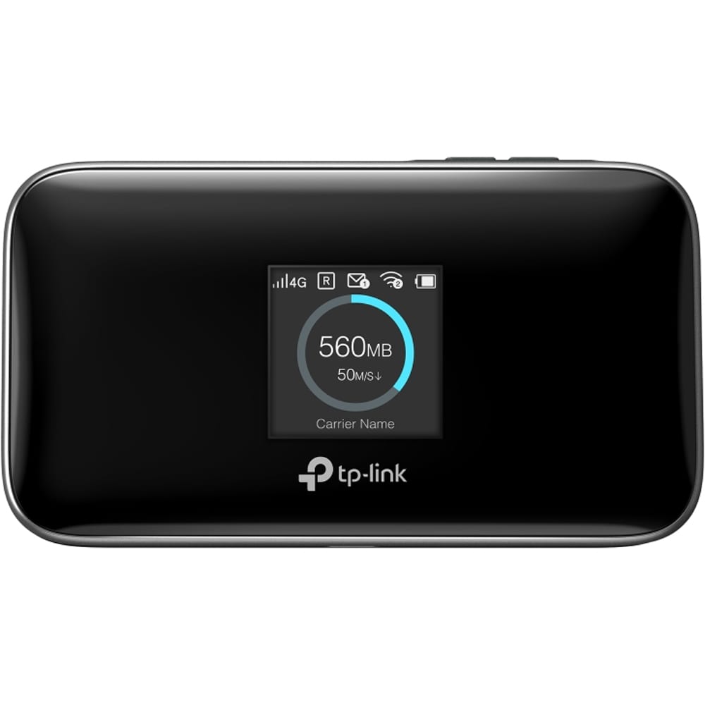 Router Wireless portabil TP-LINK M7750, Dual Band 300+867 Mbps, 4G LTE, negru